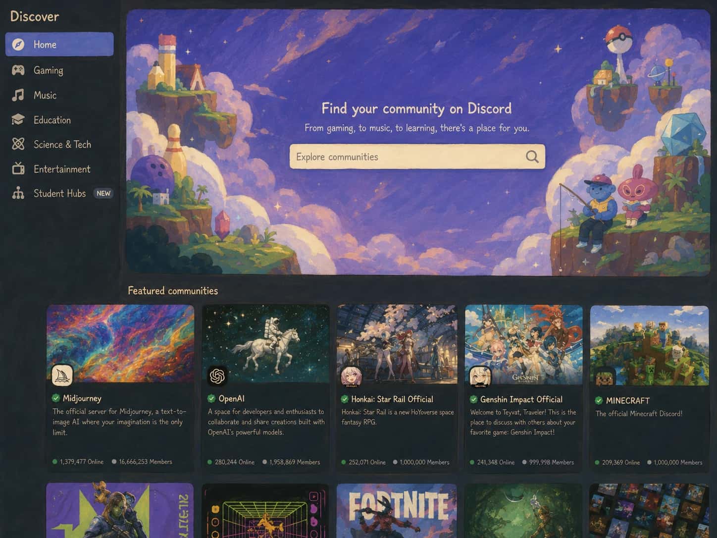 Placeholder illustration for community servers