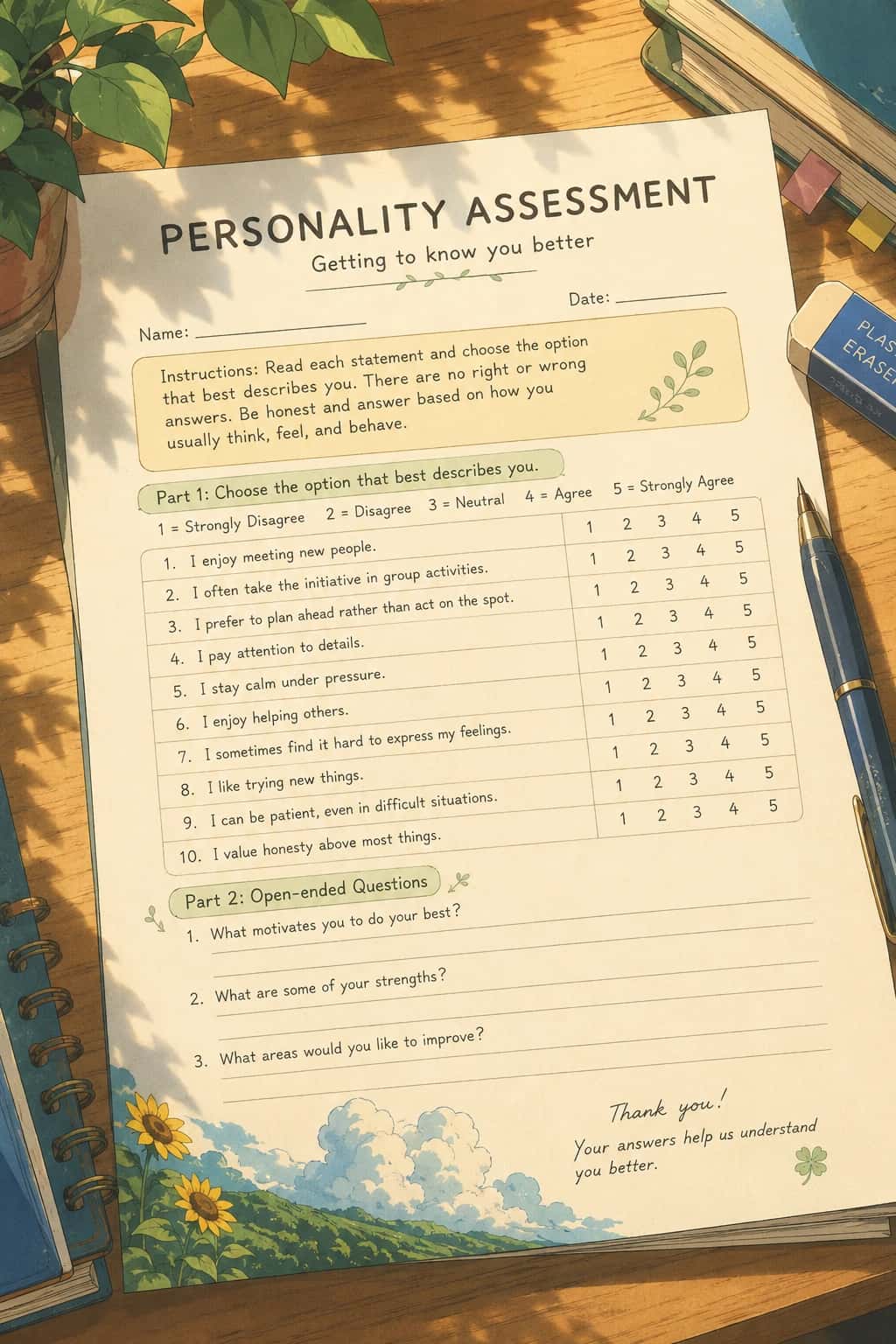 Placeholder illustration for typologist-created assessments